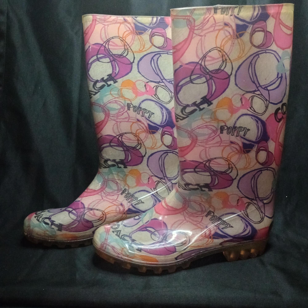 Coach rain boots